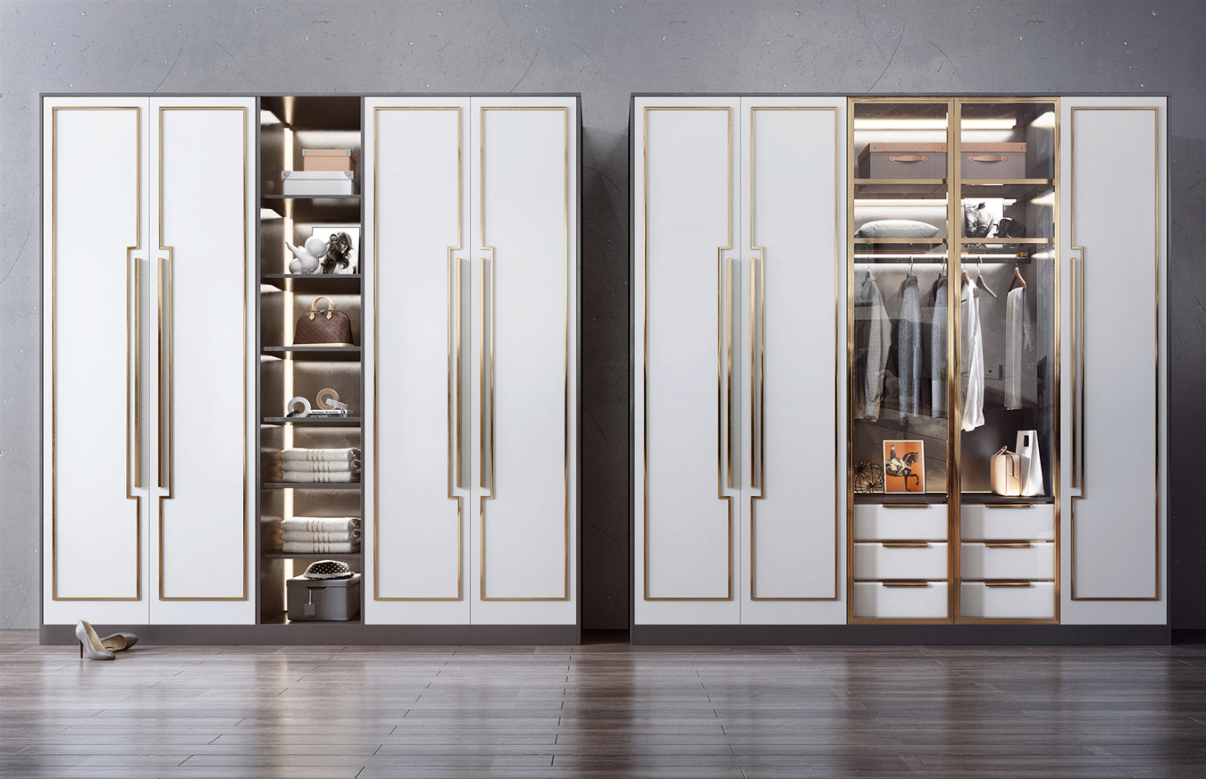 Simple Wardrobe Design Armoire En Bois for Bedroom Closet Storage and Organization