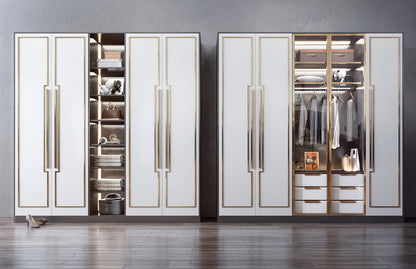 Simple Wardrobe Design Armoire En Bois for Bedroom Closet Storage and Organization