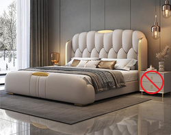 Wooden Frame king Queen Size Fashion Design Good Quality Wholesale Up-holstered  Bed