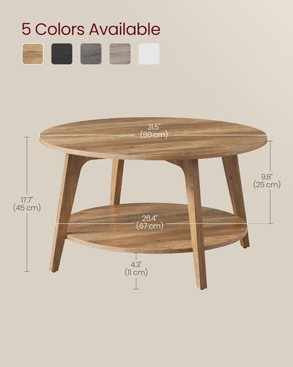 Home Living Room Mini Furniture Round Side Table End Table Wood Coffee Table