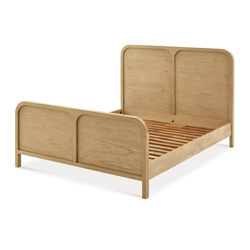 Modern Design King-size Queen-size Wood Bed Solid for Bedroom