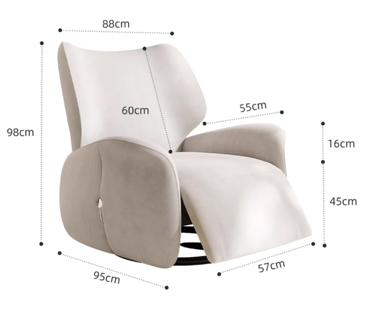 Living Room Smart Furniture Electric Adjustable Single Recliner Sofa With Footrest