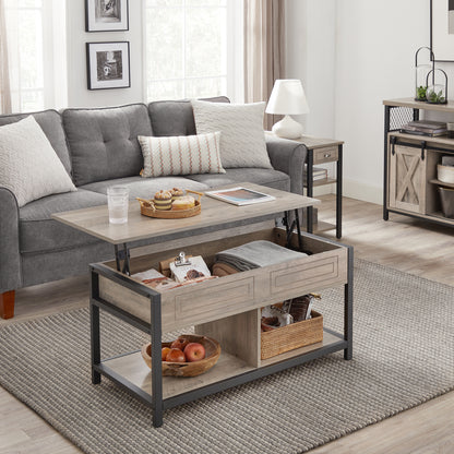 Living Room Furniture Extendable Lift up Center Table Multifunctional Lift Top Coffee Table With Storage