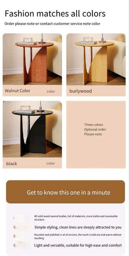 Nordic All Solid Wood Corner Table Modern Living Room Console Table